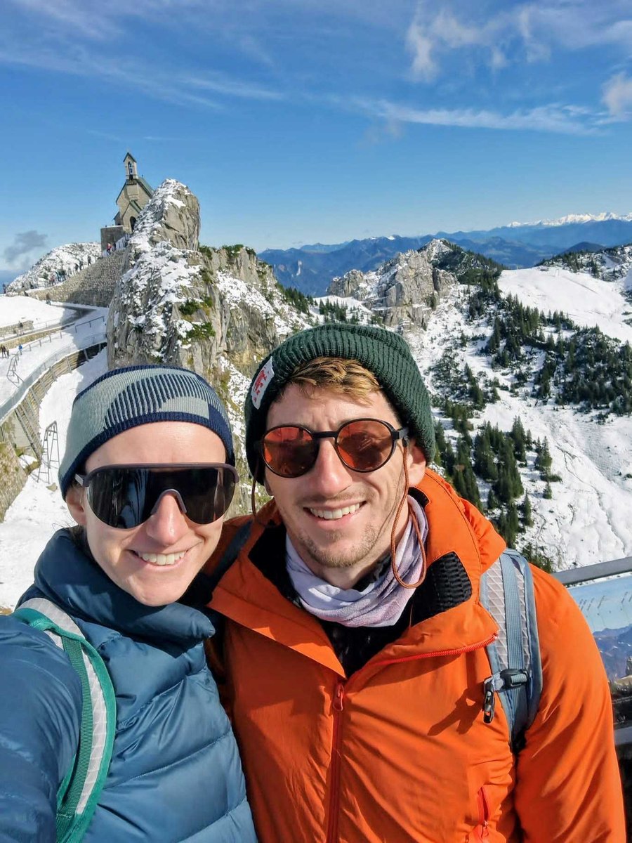 Justin Wallace hiking in the Bavarian Alps